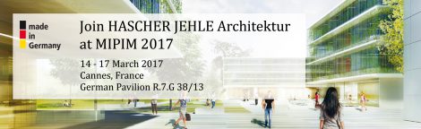 Join HASCHER JEHLE Architektur at MIPIM 2017